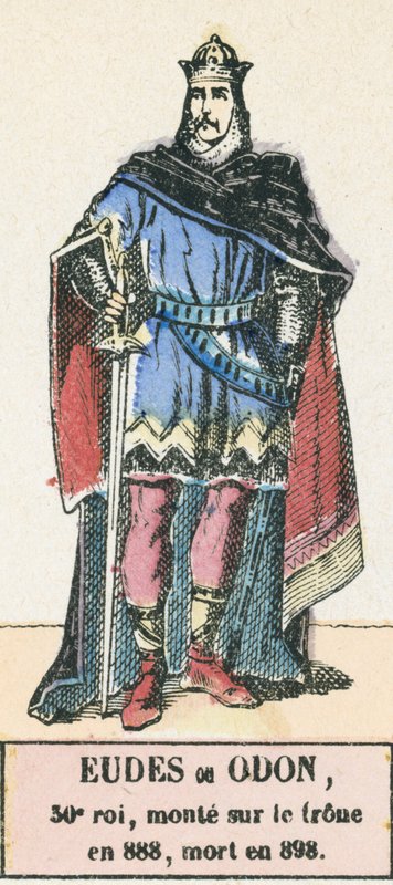 Eudes or Odo, 30th King, Ascended the Throne in 888, Died in 898 (engraving) by French School