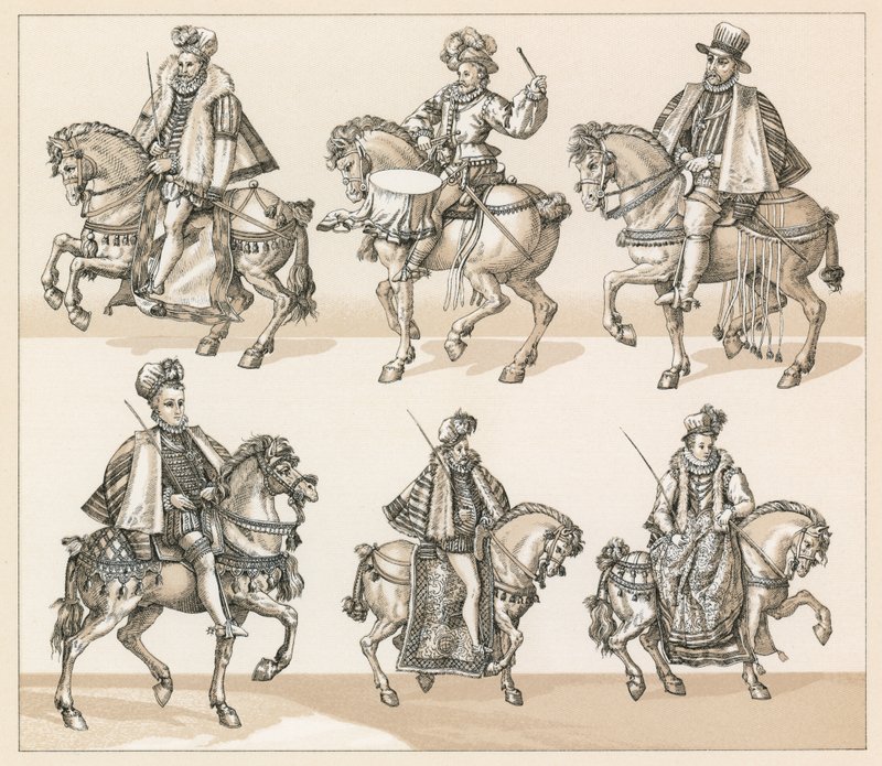 Europe XVIth Cent Costume by French School