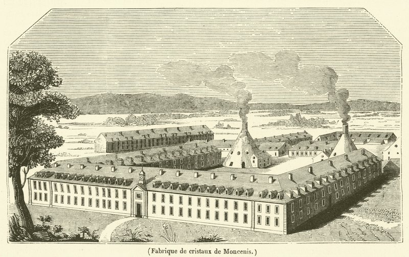 Moncenis crystal factory by French School