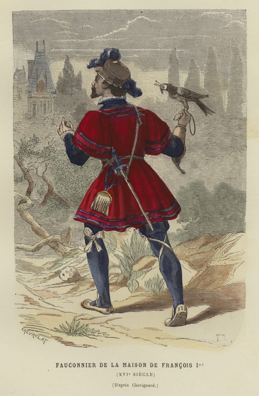 Falconer of the household of Francis I of France, 16th Century by French School