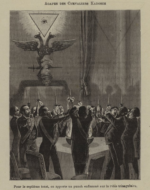 Feast of the Knights Kadosch by French School