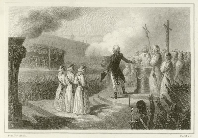 Fete de la Federation, 14 July 1790 by French School