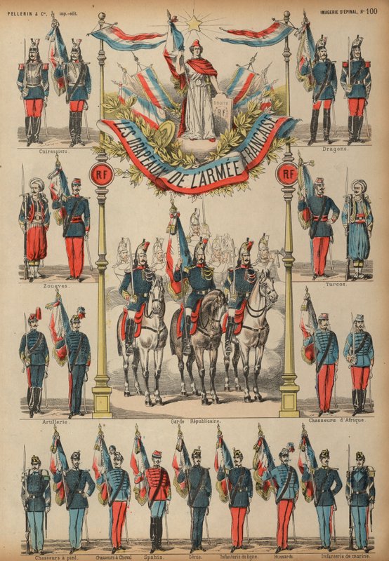Flags of the French Army by French School