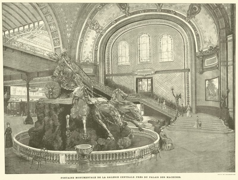 Monumental Fountain of the Central Gallery, Near the Palace of Machines by French School
