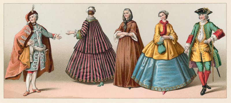 France XVIIIth Cent Costume by French School