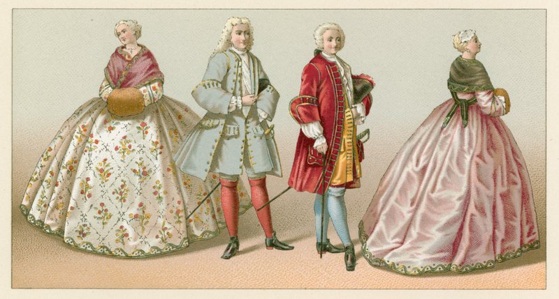 France XVIIIth Cent Costume by French School