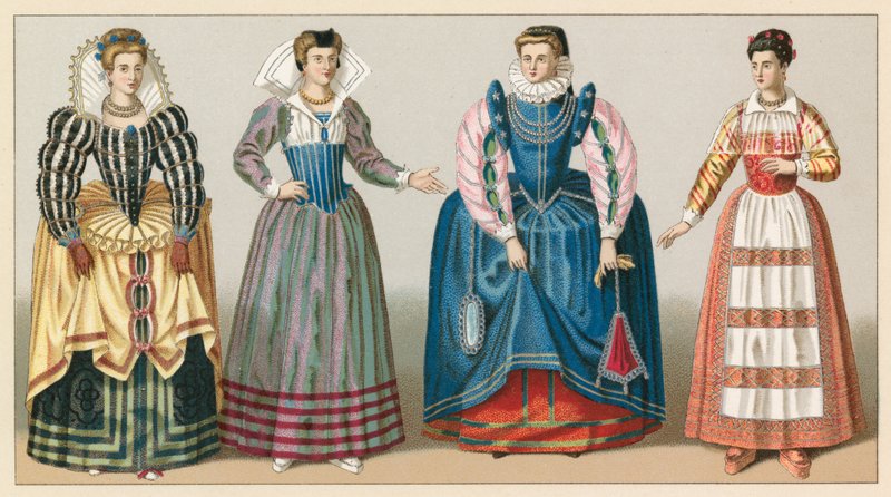 France XVIth Cent Costume by French School