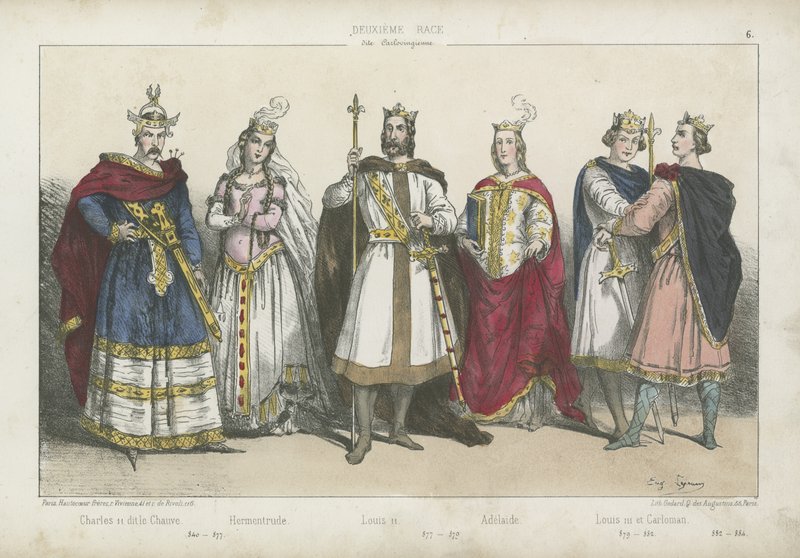 Frankish Kings and Queens of the Carolingian Dynasty by French School