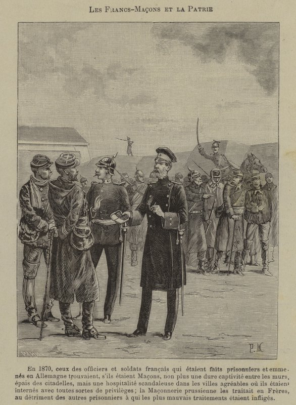 Freemasons and patriotism by French School