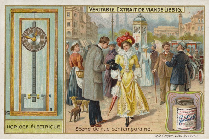 French Meat Extract (Bouillon), Typical Road Scene by French School