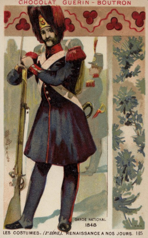 French National Guardsman, 1848 by French School