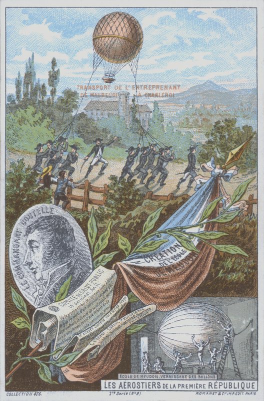 French balloonists of the First Republic by French School