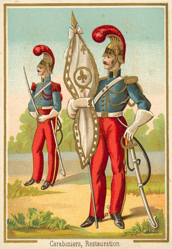 French carabiniers of the Restoration by French School