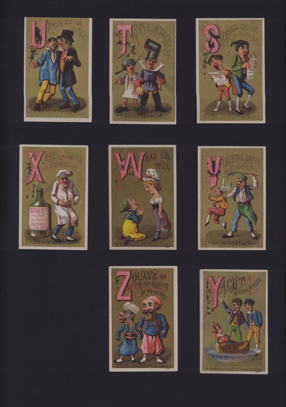 French comic alphabet by French School