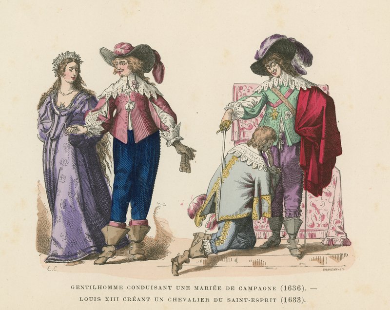 French costume, 17th Century by French School