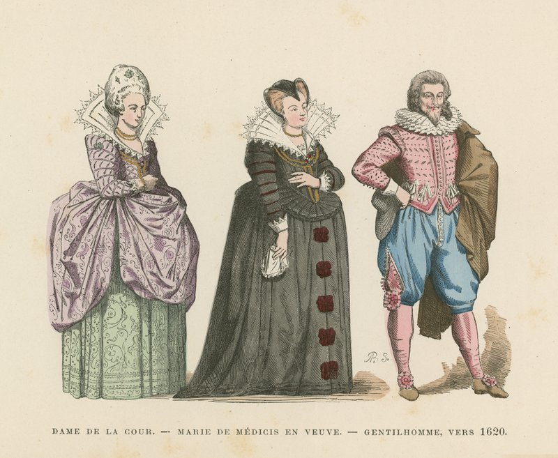 French costume, early 17th Century by French School