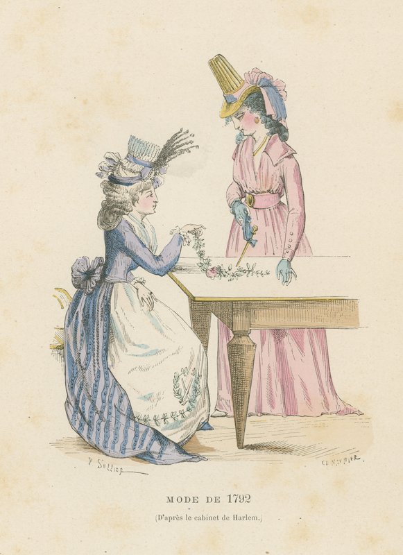 French fashion of 1792 by French School