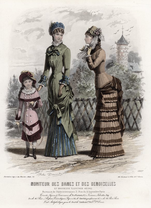French fashion plate, late 19th century by French School