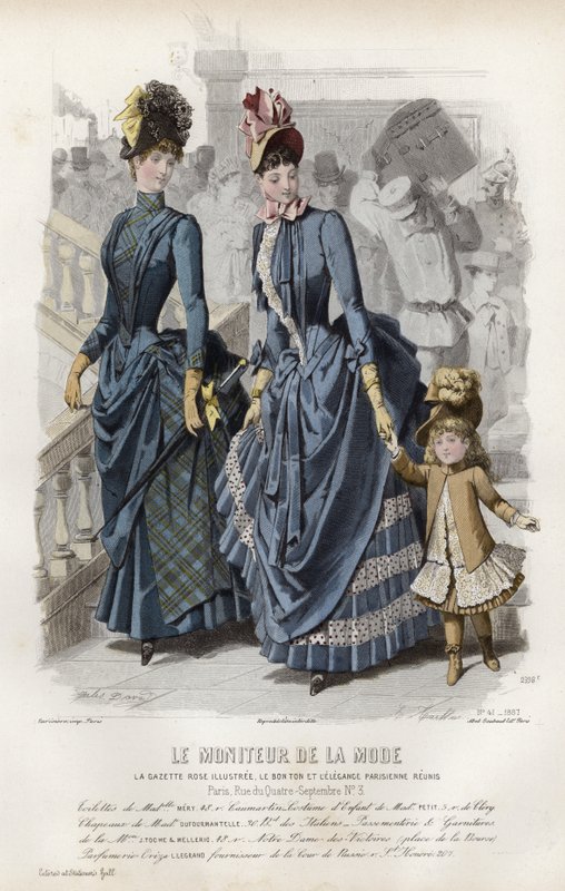 French fashion plate, late 19th century by French School