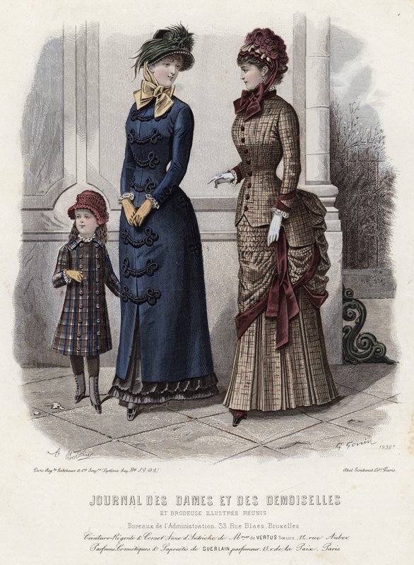 French fashion plate, late 19th century by French School
