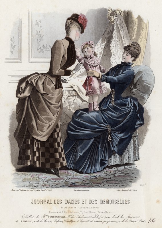 French fashion plate, late 19th century by French School