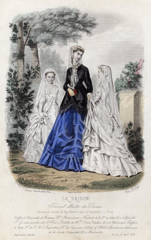 French fashion plate, late 19th century by French School