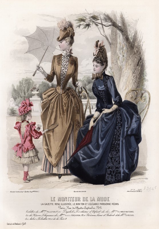 French fashion plate, late 19th century by French School