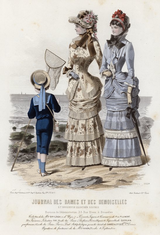 French fashion plate, late 19th century by French School