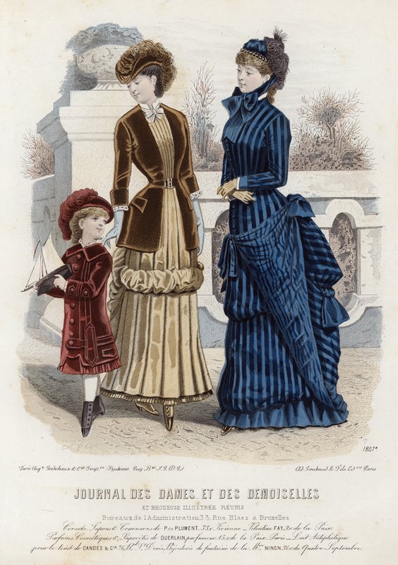 French fashion plate, late 19th century by French School