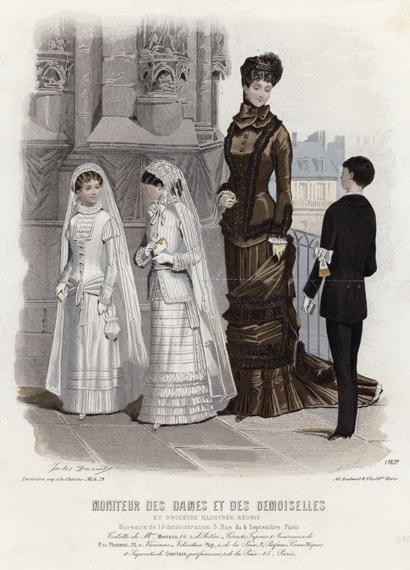 French fashion plate, late 19th century by French School