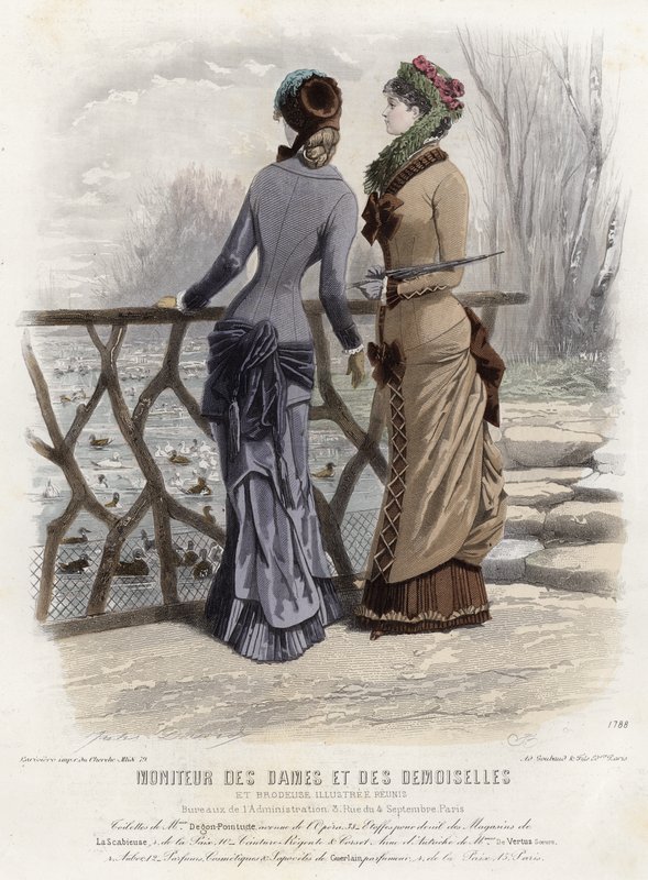 French fashion plate, late 19th century by French School