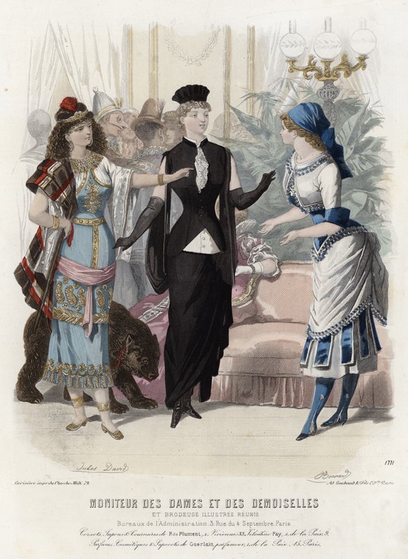 French fashion plate, late 19th century by French School