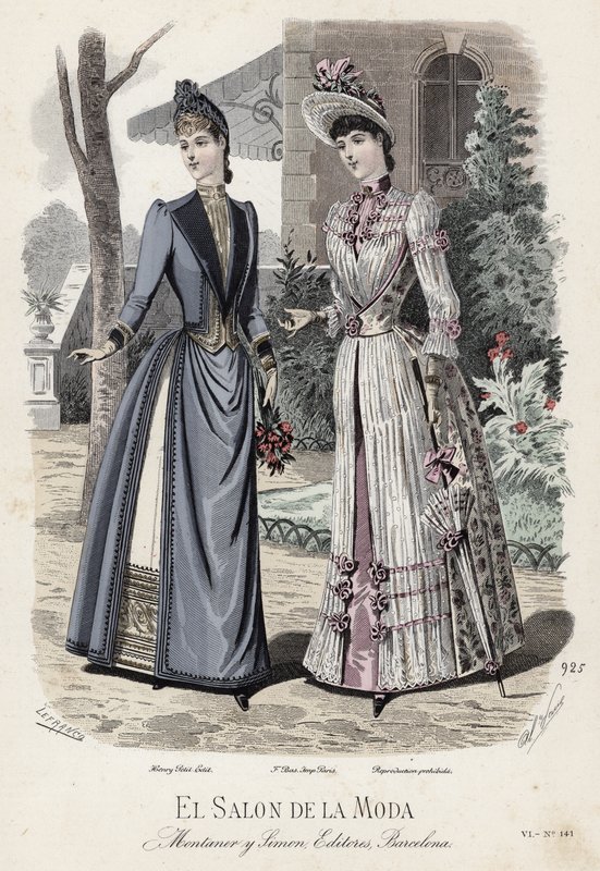 French fashion plate, late 19th century by French School