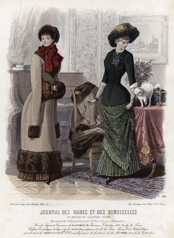 French fashion plate, late 19th century by French School