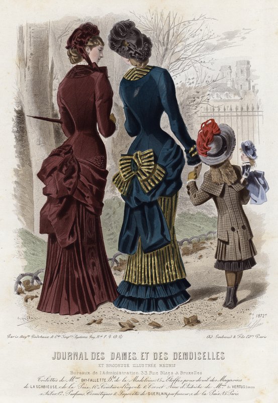 French fashion plate, late 19th century by French School