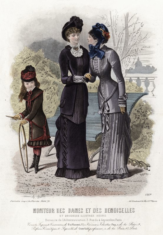 French fashion plate, late 19th century by French School