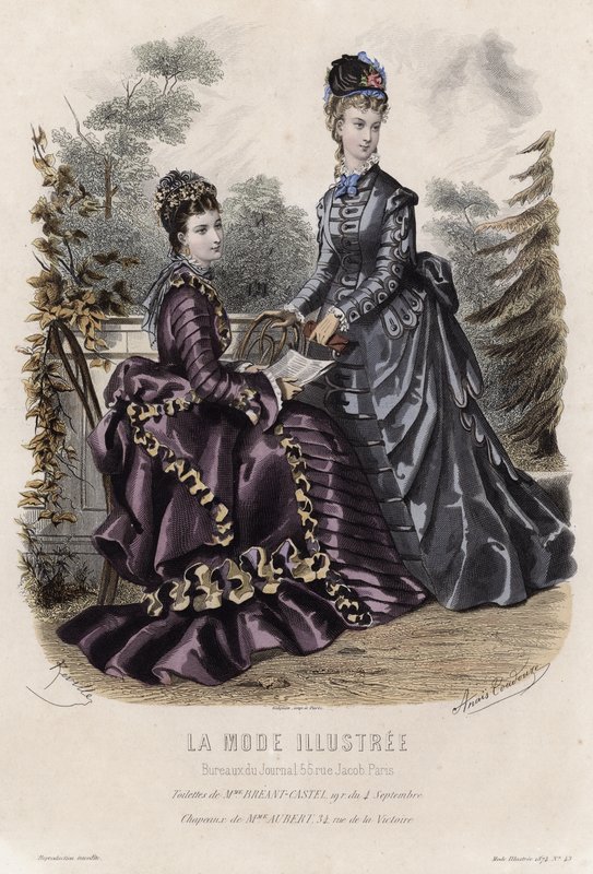 French Fashion Plate, Late 19th Century by French School
