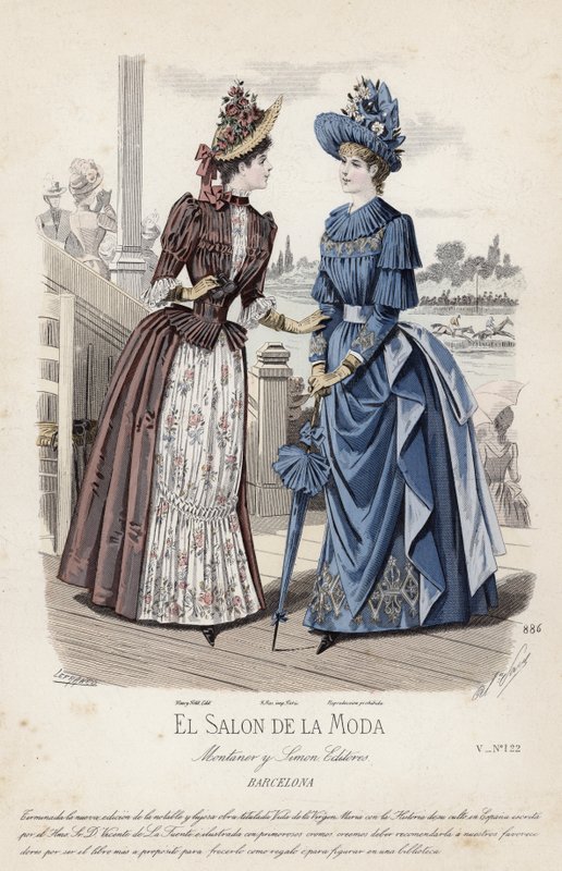 French Fashion Plate, Late 19th Century by French School