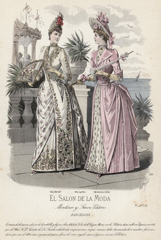 French Fashion Plate, Late 19th Century by French School