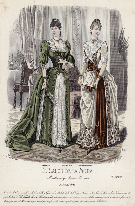 French Fashion Plate, Late 19th Century by French School