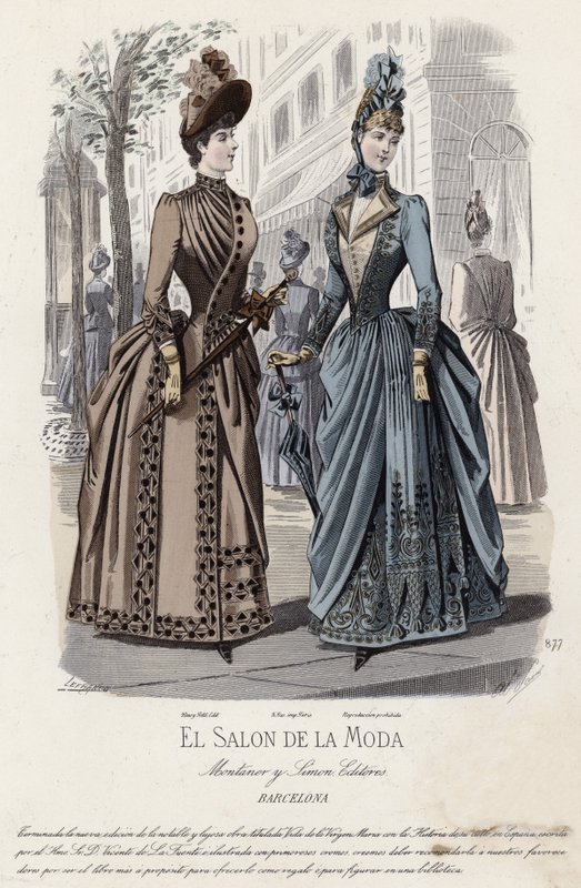 French Fashion Plate, Late 19th Century by French School