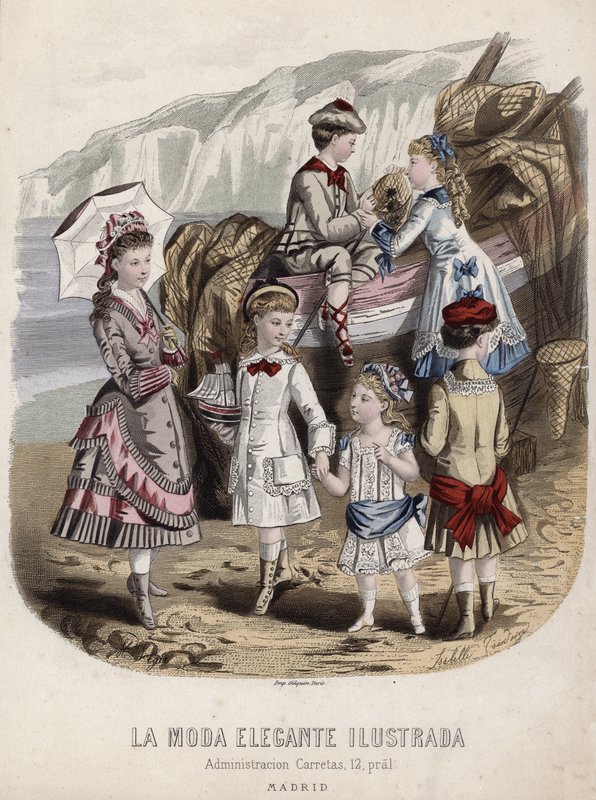 French Fashion Plate, Late 19th Century by French School