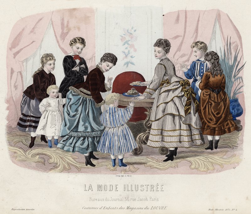 French Fashion Plate, Late 19th Century by French School