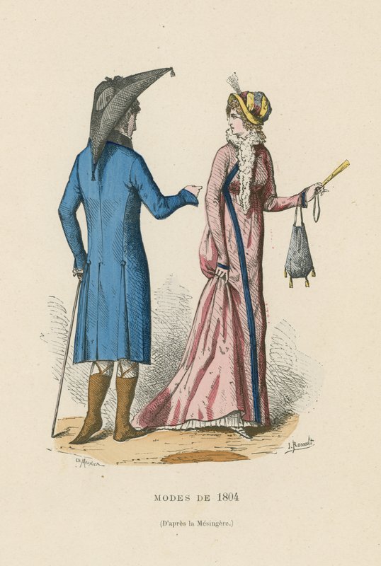French fashions of 1804 by French School