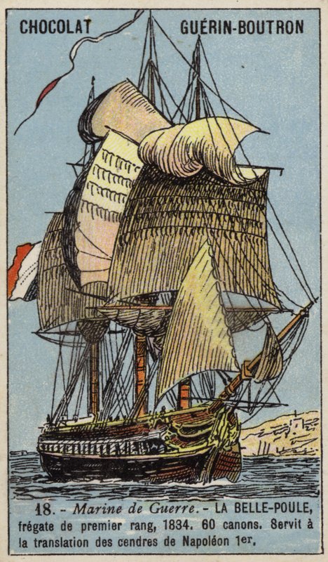 French frigate Belle Poule by French School