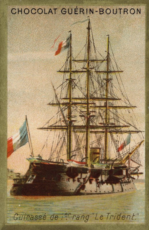 French ironclad Trident by French School