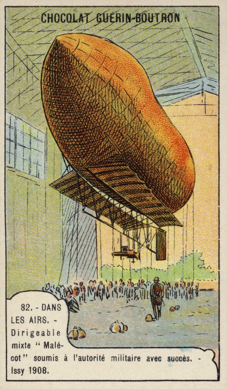 French military airship Malecot, Issy, France by French School