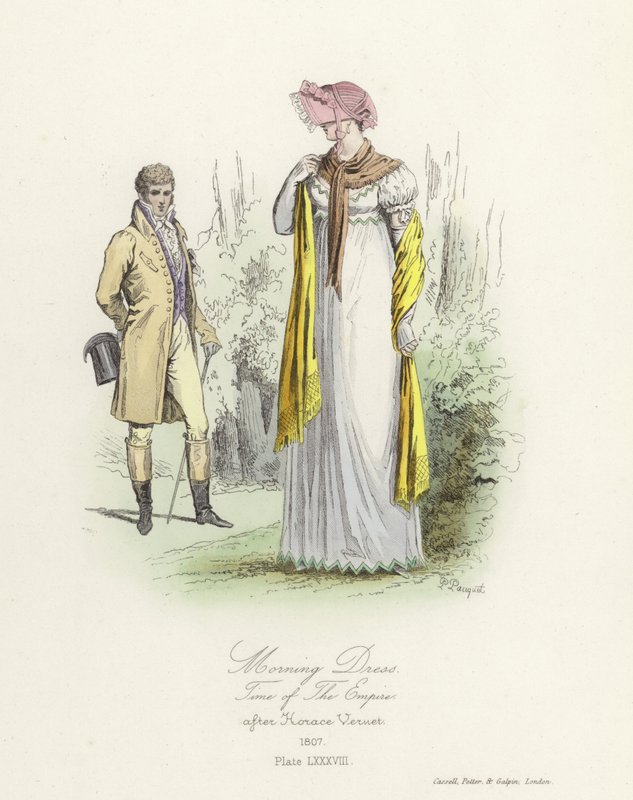 French Morning Dress, Time of the Empire by French School