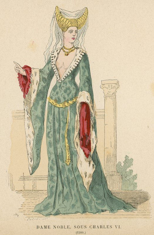 French Noblewoman of the Reign of Charles VI, 1380 by French School