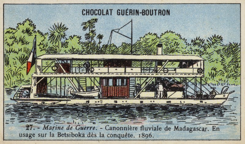 French River Gunboat in Madagascar by French School